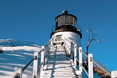 Owls Head Lighthouse After Winter Storm